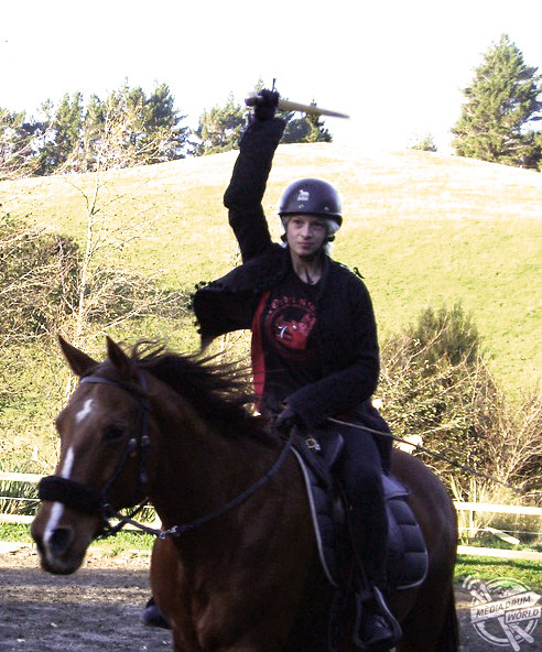 Sam Mounted Skill at Arms- Medieval cavalry training.
