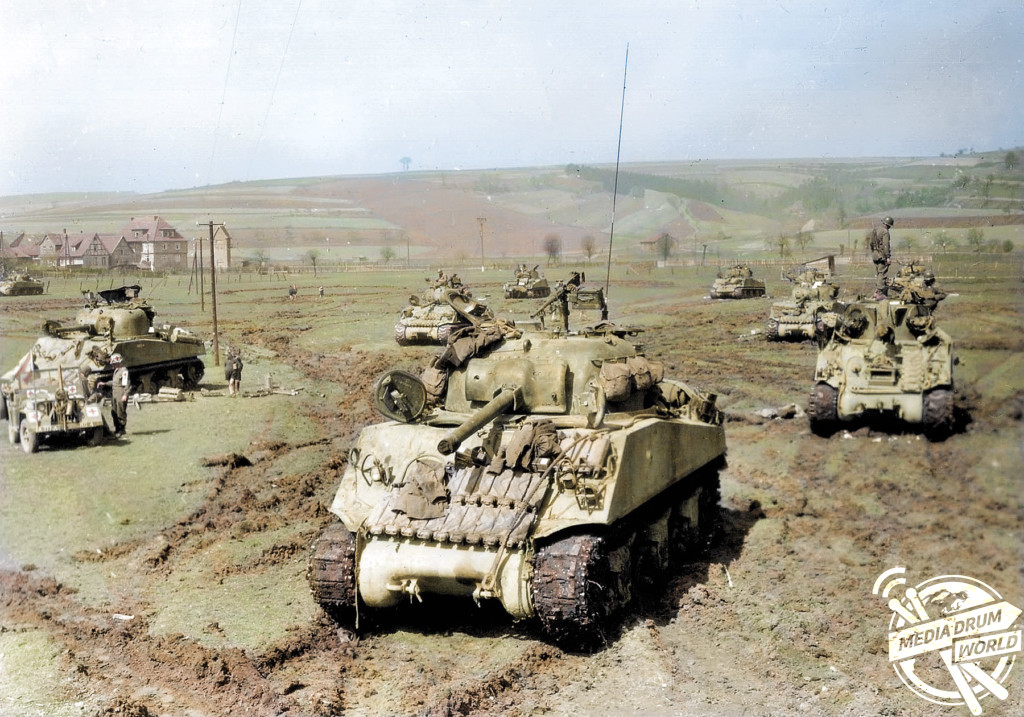 Photographs Showing The Tanks Of World War Two Restored In Colour
