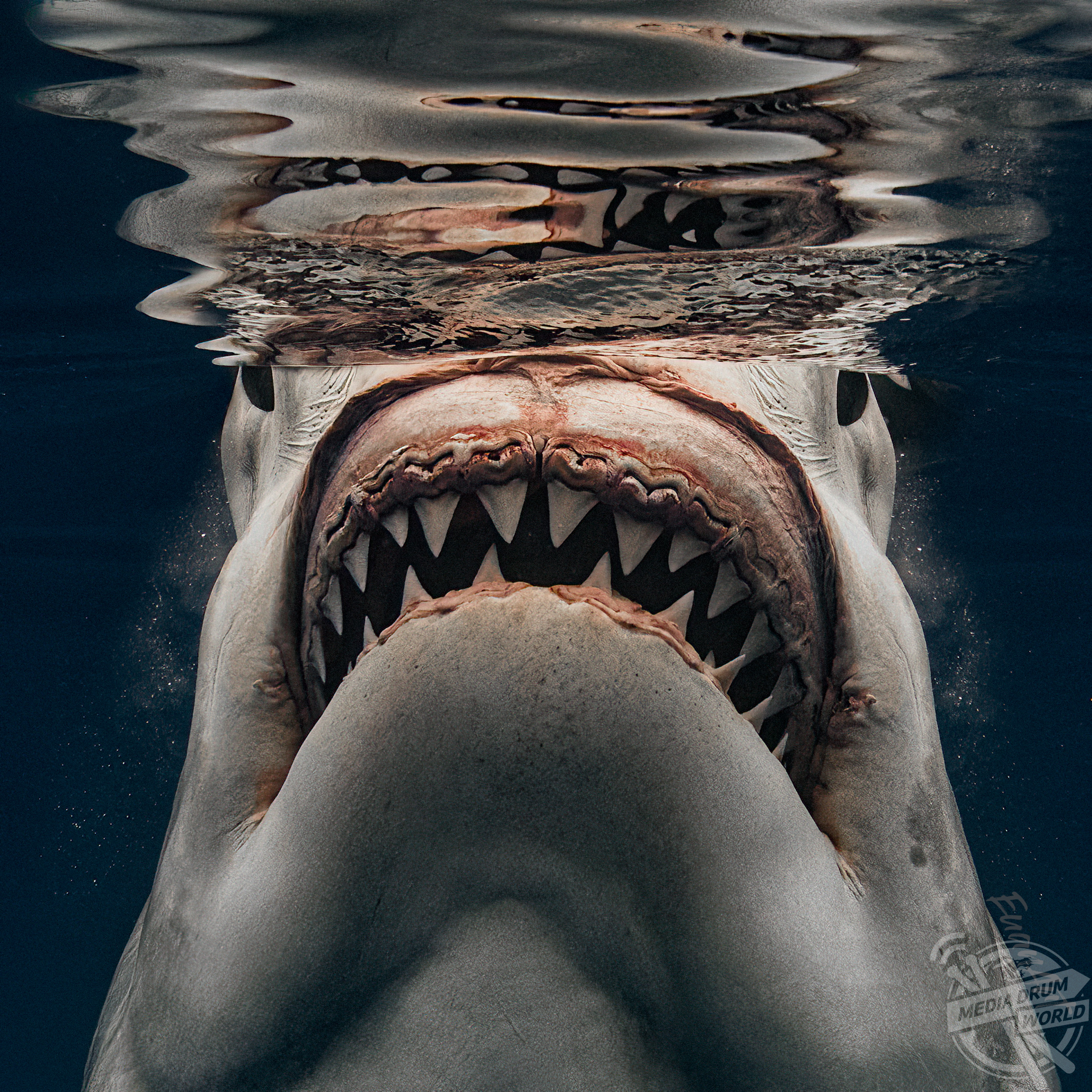 Great White Shark Smiling
