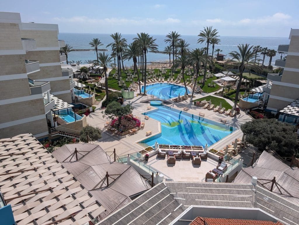 The Asimina Suites Hotel by Constantinou Bros in Paphos has enjoyed a stunning renovation. Copyright: Michael Carroll