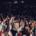 Crowd at an outdoor stadium concert